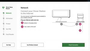 how to setup clover station