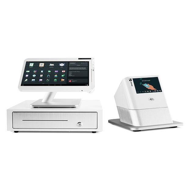clover station with nfc payment customer facing display printer